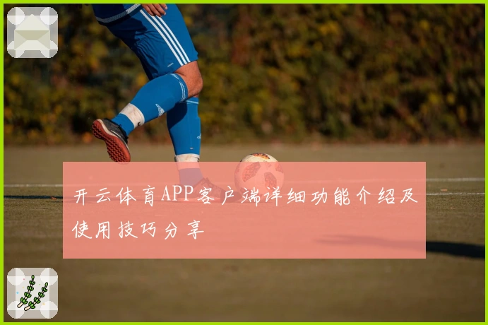 开云体育APP客户端详细功能介绍及使用技巧分享